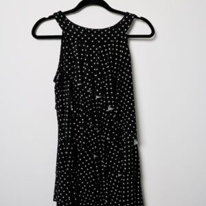 White House Black Market Black and White Floral Print Dress